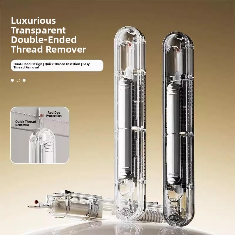 Needle Threader Tool - เครื่องร้อยด้ายแบบพกพา 2-in-1 อเนกประสงค์ สำหรับเย็บมือ งานผ้า งานศิลปะ