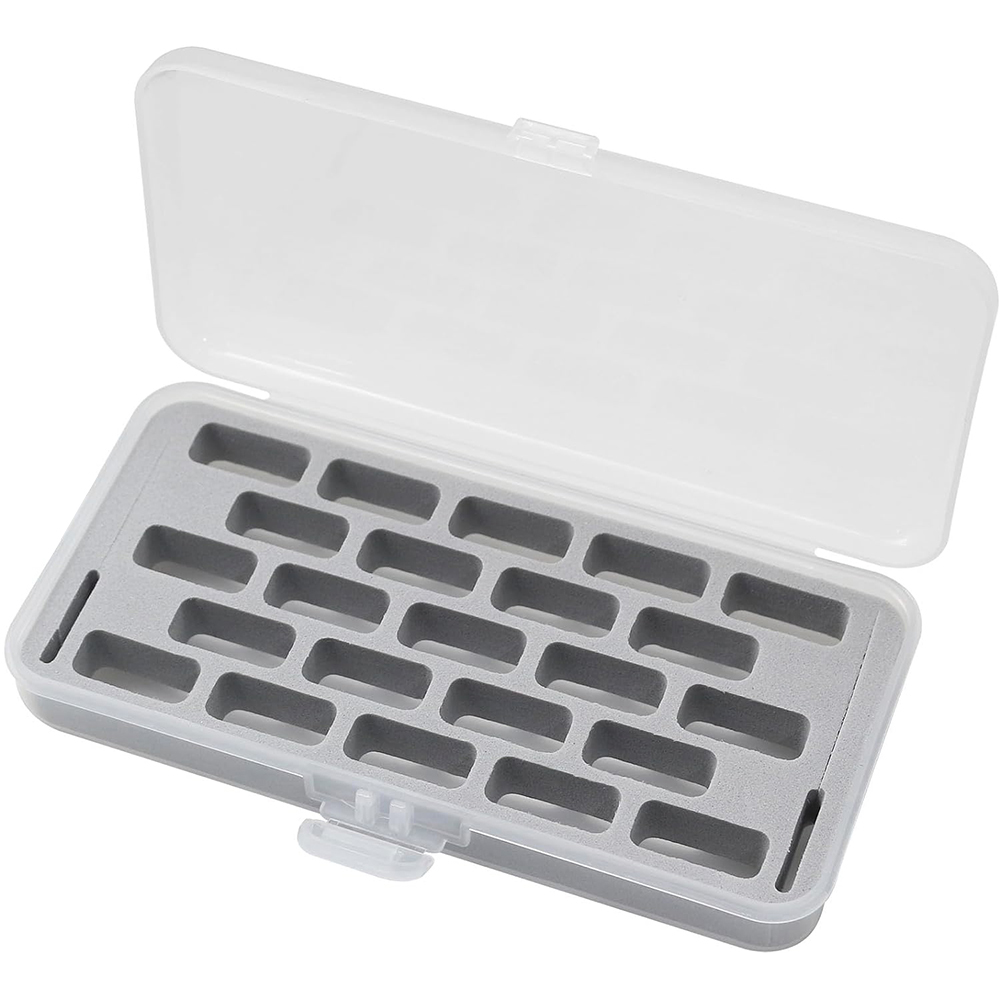 Bobbin Organizer Box - 23 ตารางที่ว่างเปล่า Bobbins กล่องเก็บฟองน้ํา CLEAR JUMBO