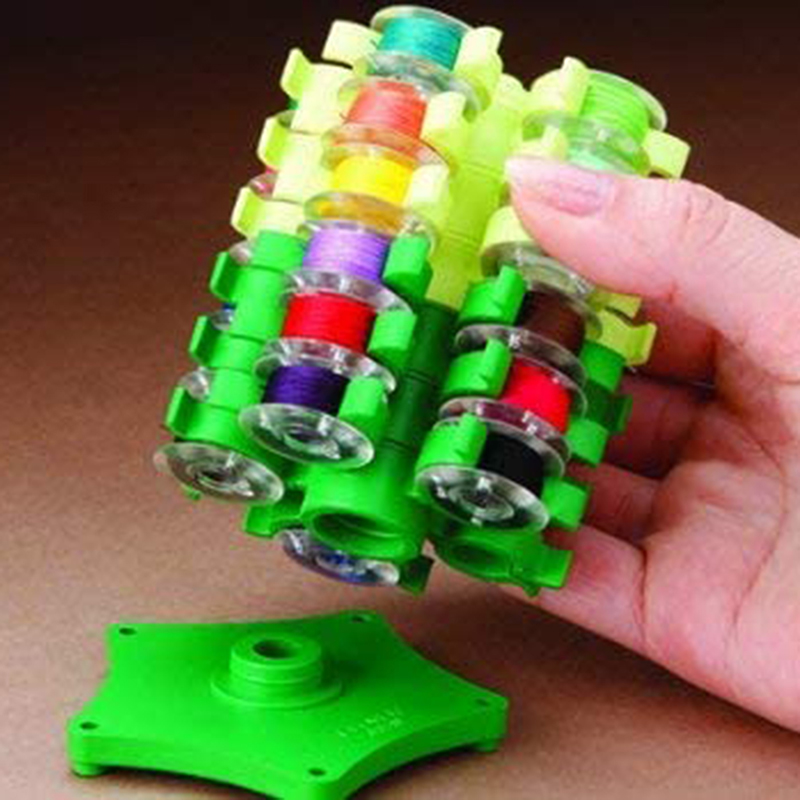 Bobbin Organizer Box - ตัวหนีบยึดพลาสติก30เกลียวที่เก็บที่เสียบบเงินที่ตั้งฐานเย็บเครื่องเย็บผ้าเครื่องมือเย็บปักถักร้อยทำได้ด้วยตัวเอง