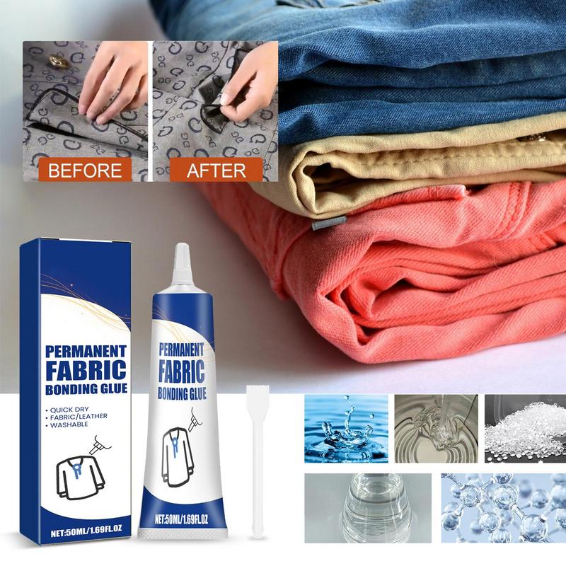 Fabric Glue Bond - Clear Strong กาวกาวกันน้ําผ้าซ่อมถาวรกาวเครื่องประดับเครื่องเขียนหน้าจอโทรศัพท์ Instant กาว