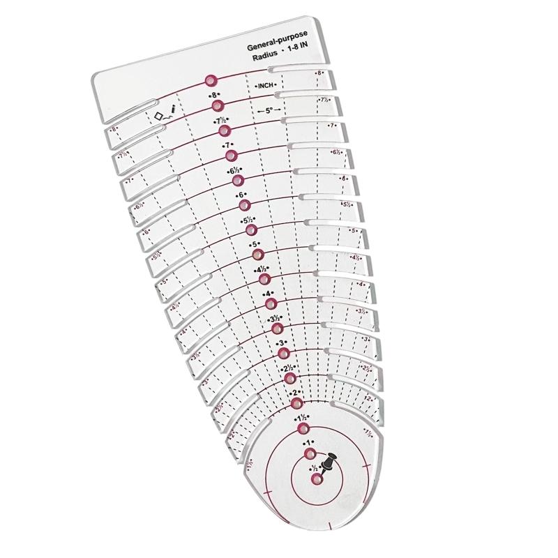 Sewing Textile Art - 39BB NonSlip Sewing Ruler สเกลวัดสำหรับงานตัดผ้าที่แม่นยำ