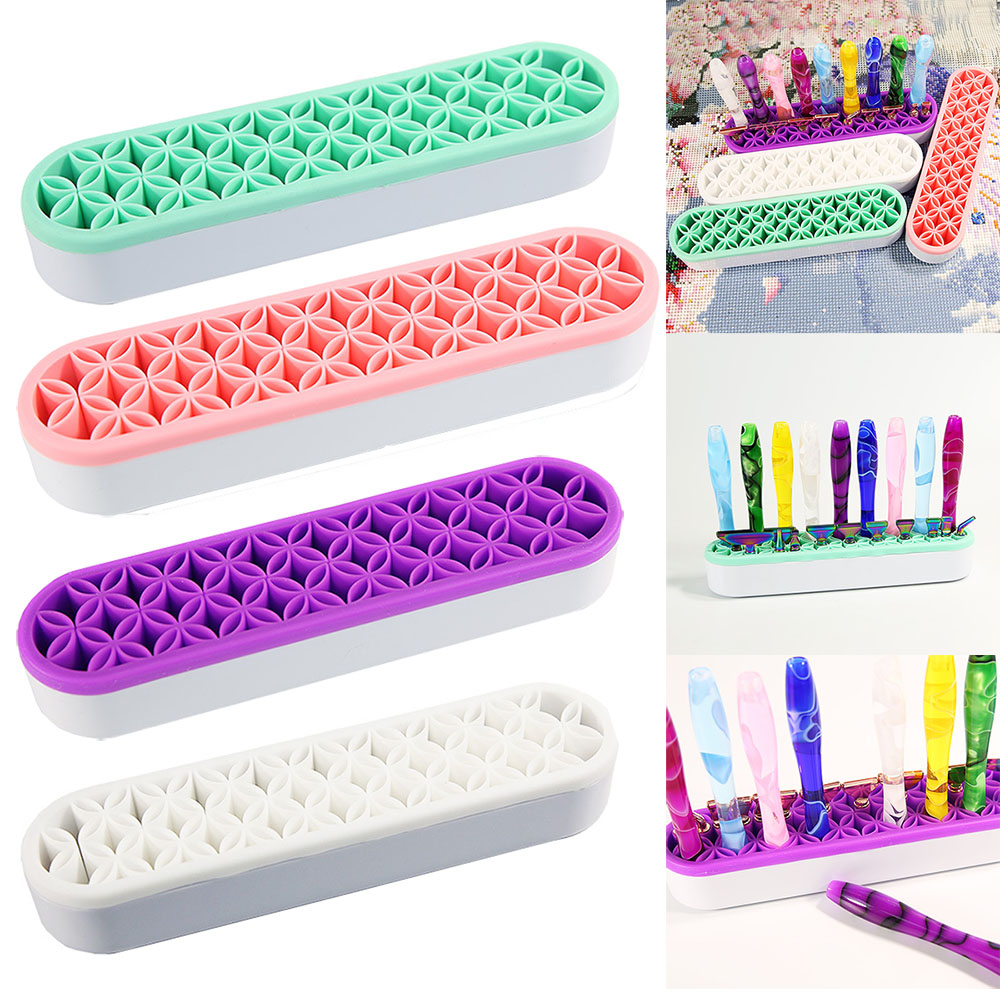 Sewing Necessities - 5D กล่องเก็บปากกาทำจากซิลิโคนสำหรับใส่ที่เก็บเครื่องสำอางบนโต๊ะเครื่องมือตัดเย็บอเนกประสงค์