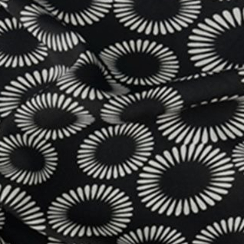 Sewing Textile Art - ผ้าม่านสีดำ ขนาดกว้าง 150 ซม. ยาว 100