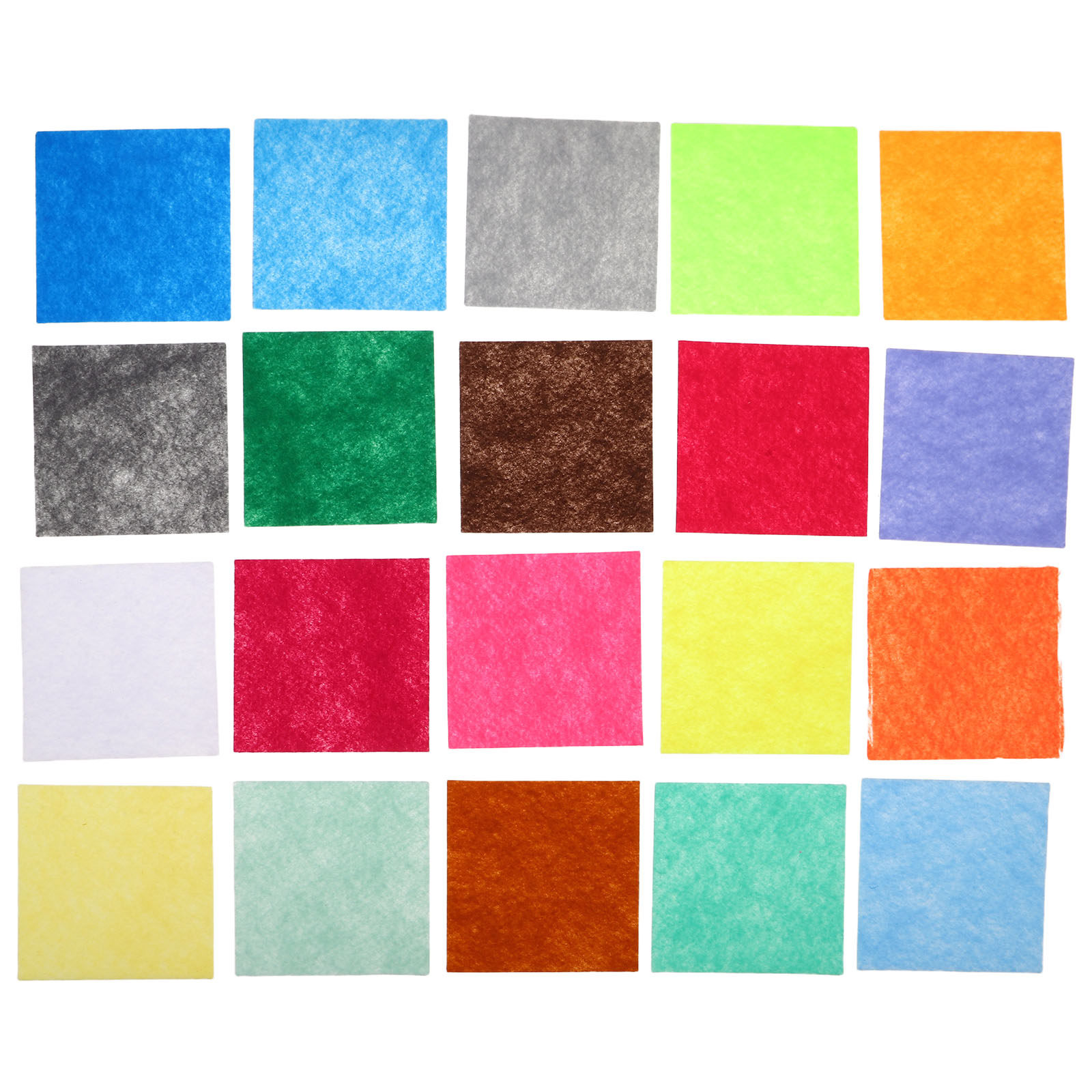 Sewing Textile Art - แผ่นผ้าสักหลาดสำหรับงานฝีมือ 120 ชิ้น ขนาด 10x10 ซม.