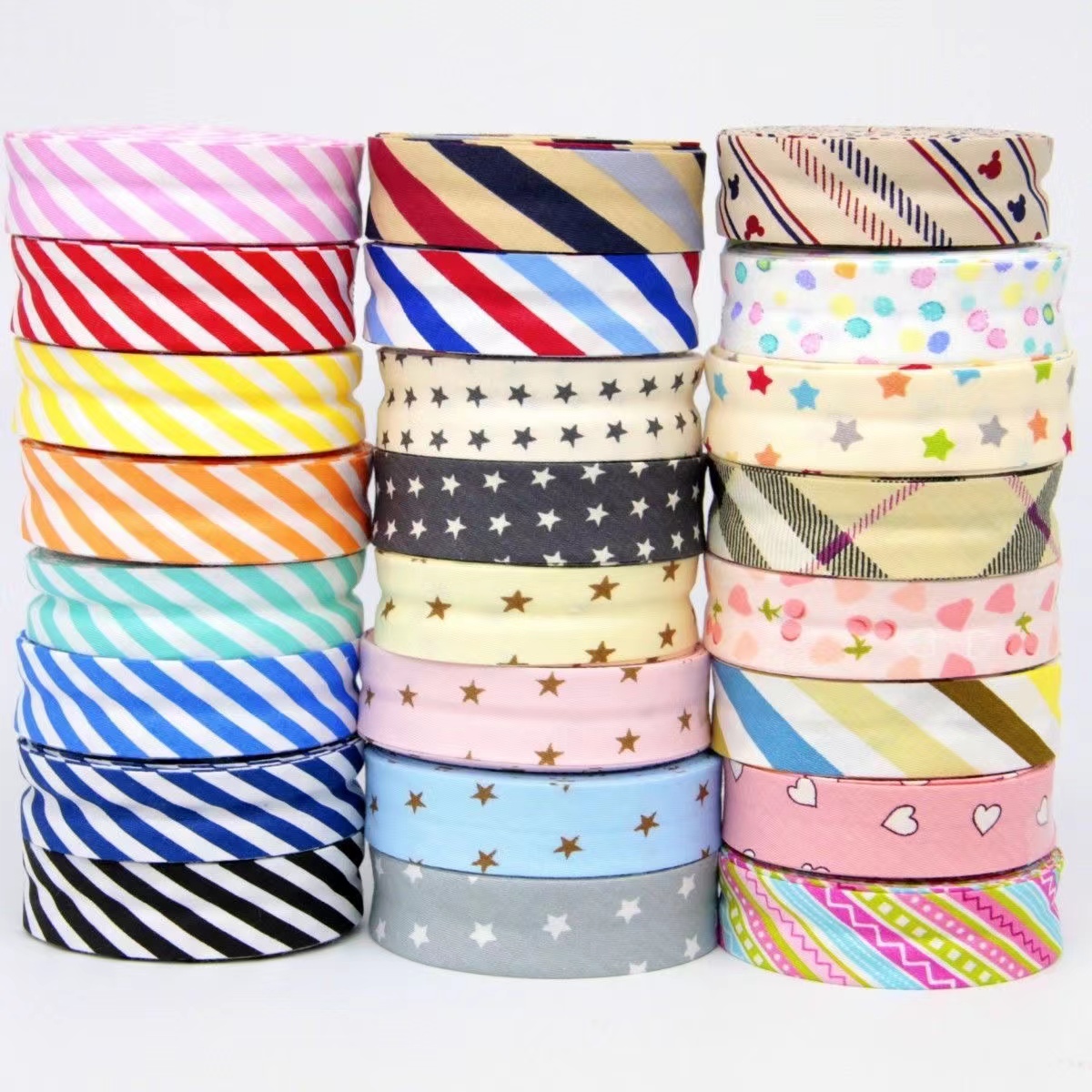 เทปผ้าฝ้ายพับเดี่ยวขนาด 25 มม. - Binding Tape Bias บทวิจารณ์และราคา