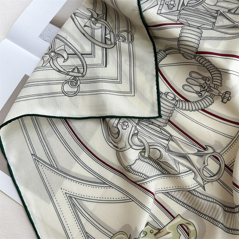 ผ้าพันคอไหมผสมขนสัตว์ 40% 60%  - Sewing Hemming บทวิจารณ์และราคา