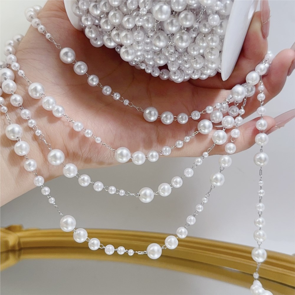 ลูกปัดมุกเทียมขนาด 1 เมตร 3-8  - Sewing Necessities บทวิจารณ์และราคา