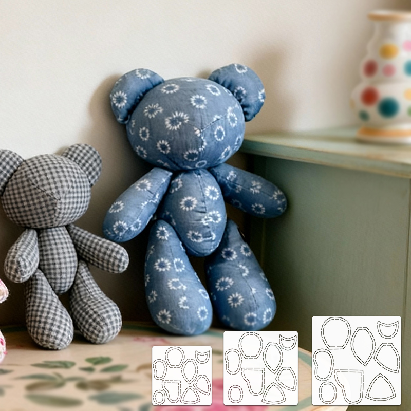 แม่แบบเย็บผ้าลายหมีน่ารัก 1 ชิ - Textile Sewing Patterns บทวิจารณ์และราคา