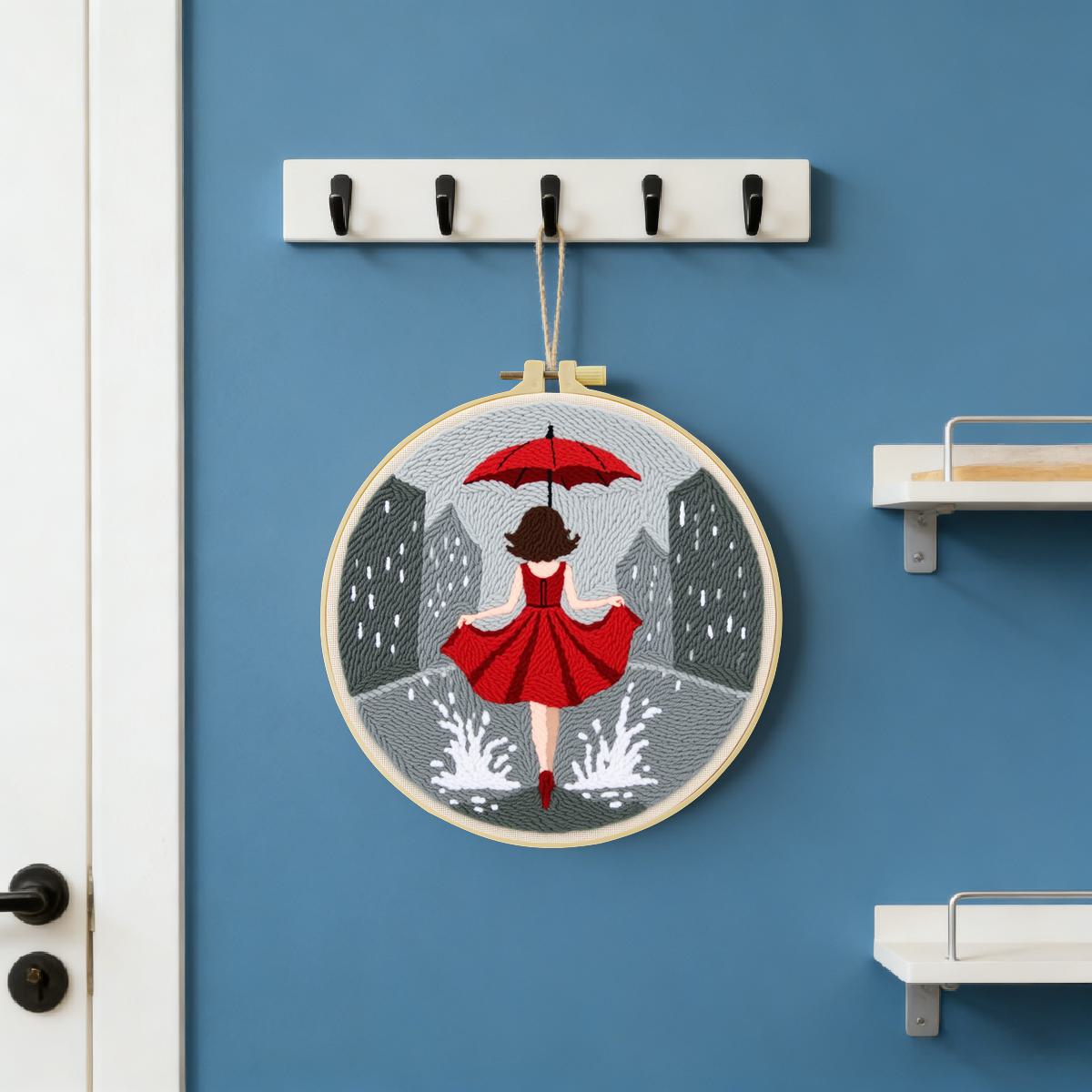 ชุดปักเข็มเจาะผ้าขนาด 20x20 ซม - Sewing Textile Art บทวิจารณ์และราคา