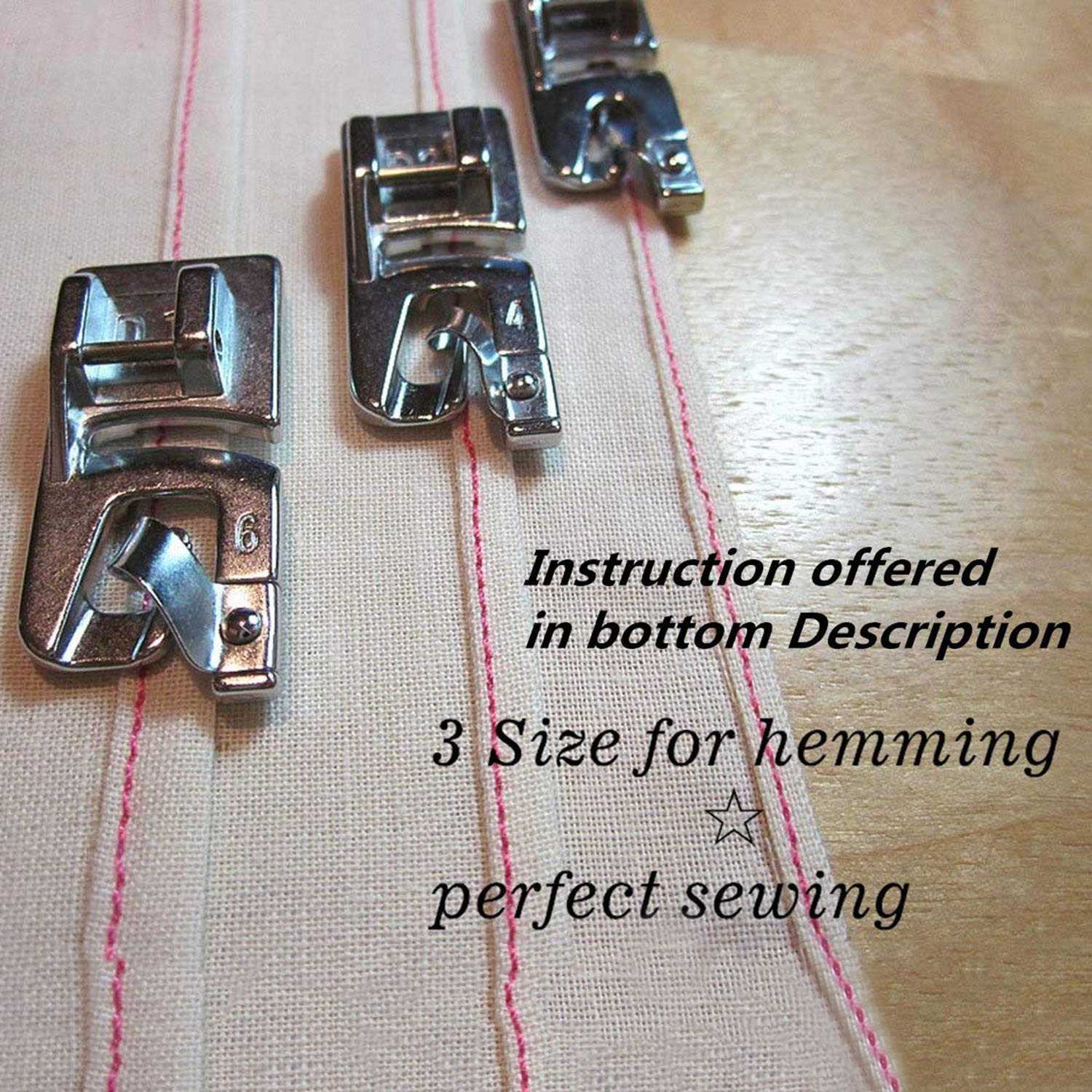 ชุดอุปกรณ์เย็บริมผ้าแบบม้วนเล็ - Sewing Hemming บทวิจารณ์และราคา