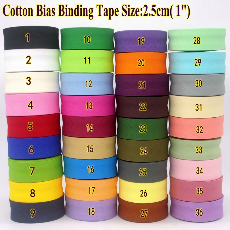 เทปอคติแบบพับได้ทำจากผ้าฝ้ายขน - Binding Tape Bias บทวิจารณ์และราคา