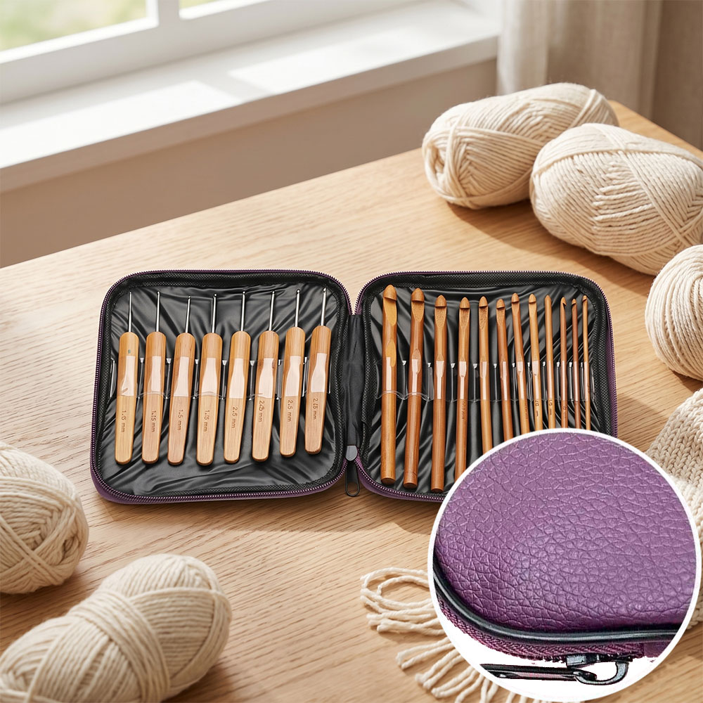 ชุดเข็มโครเชต์ไม้ไผ่ 74 ชิ้น พ - Sewing Necessities บทวิจารณ์และราคา