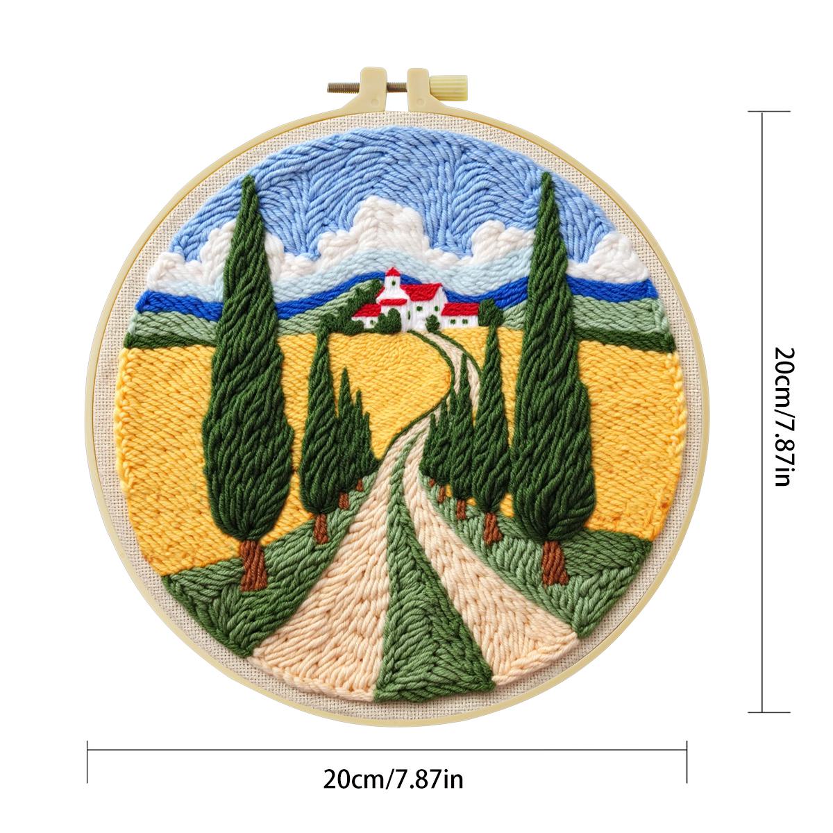 ชุดปักผ้าแบบ Punch Needle ขนาด - Sewing Textile Art บทวิจารณ์และราคา