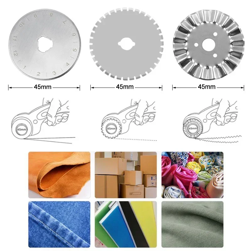 มีดตัดผ้าแบบล้อหมุน 45 มม. มีด - Sewing Tas บทวิจารณ์และราคา