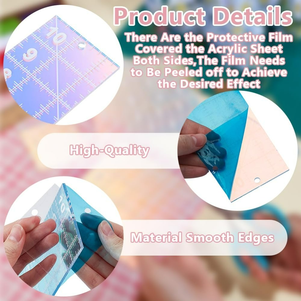แม่แบบอะคริลิคสำหรับงานควิลท์  - Textile Sewing Patterns บทวิจารณ์และราคา