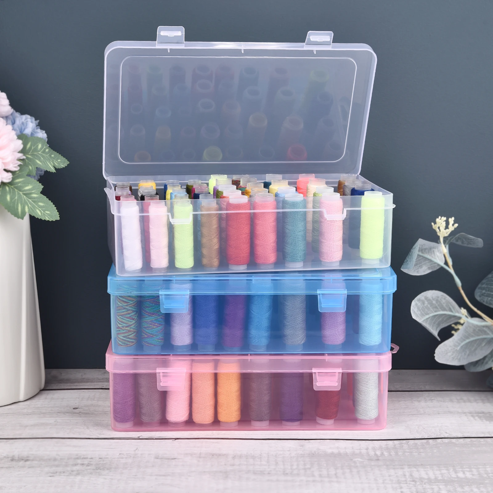 กล่องเก็บด้ายเย็บผ้าแบบใหม่ 24 - Bobbin Organizer Box บทวิจารณ์และราคา