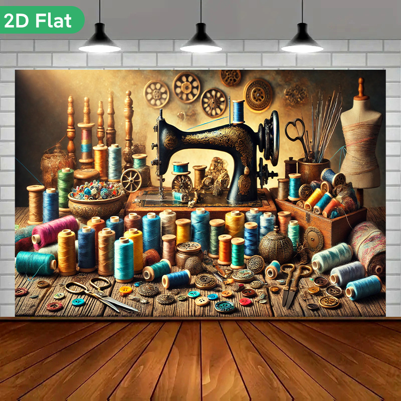 งานศิลปะตกแต่งผนังสไตล์วินเทจเ - Sewing Textile Art บทวิจารณ์และราคา