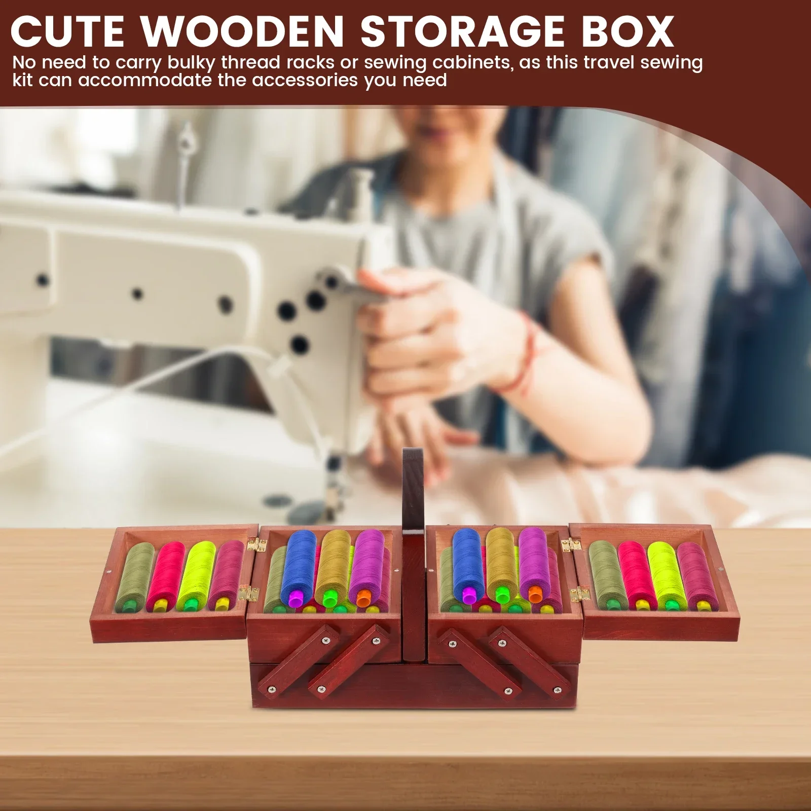 กล่องเก็บด้ายเย็บผ้าแบบขยายได้ - Bobbin Organizer Box บทวิจารณ์และราคา