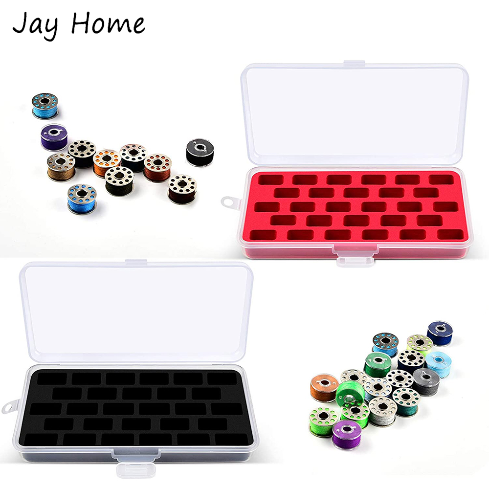 28 กริดเย็บ Bobbins ผู้ถือกรณี - Bobbin Organizer Box บทวิจารณ์และราคา