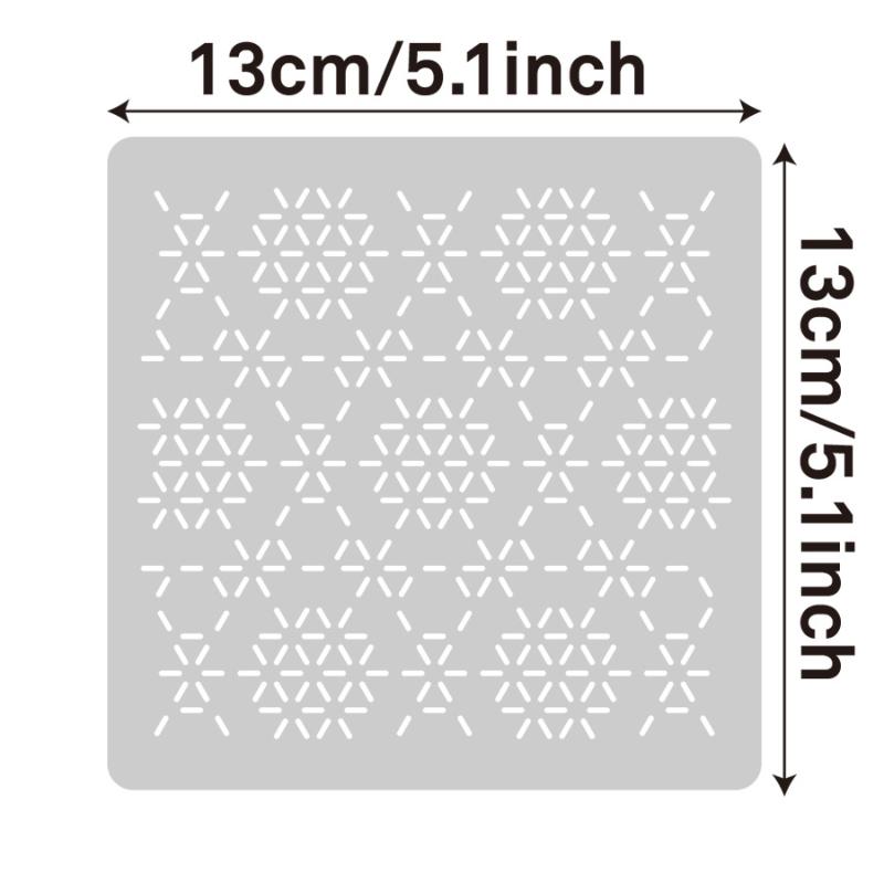 ชุดแม่แบบลายปักซาชิโก แบบนำกลั - Textile Sewing Patterns บทวิจารณ์และราคา