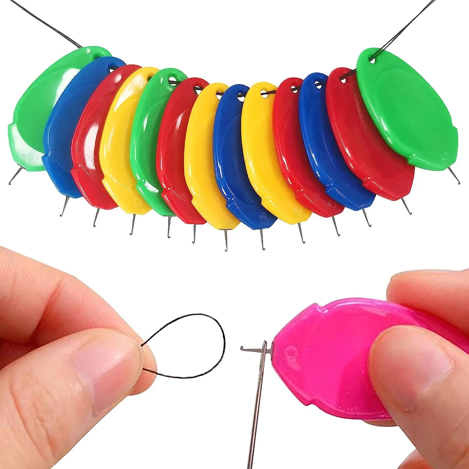 6 ชิ้นเข็มเย็บเครื่องมือสําหรั - Needle Threader Tool บทวิจารณ์และราคา