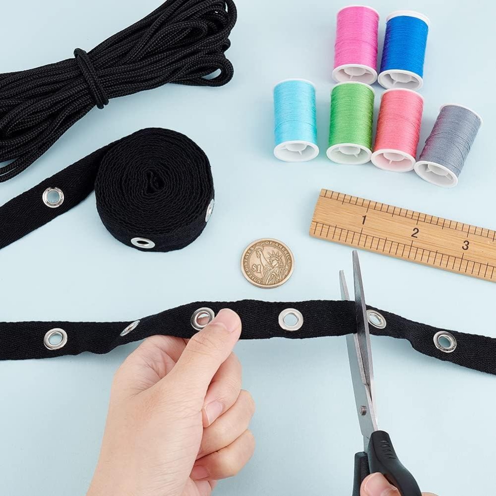 ริบบิ้นผ้าฝ้ายสีดำขนาด 3 หลา พ - Sewing Eyelet Fabric บทวิจารณ์และราคา