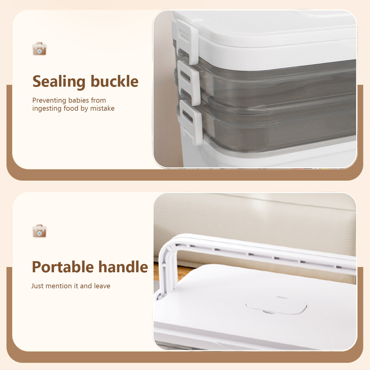 กล่องยาแบบพกพาความจุขนาดใหญ่ชุ - Bobbin Organizer Box บทวิจารณ์และราคา